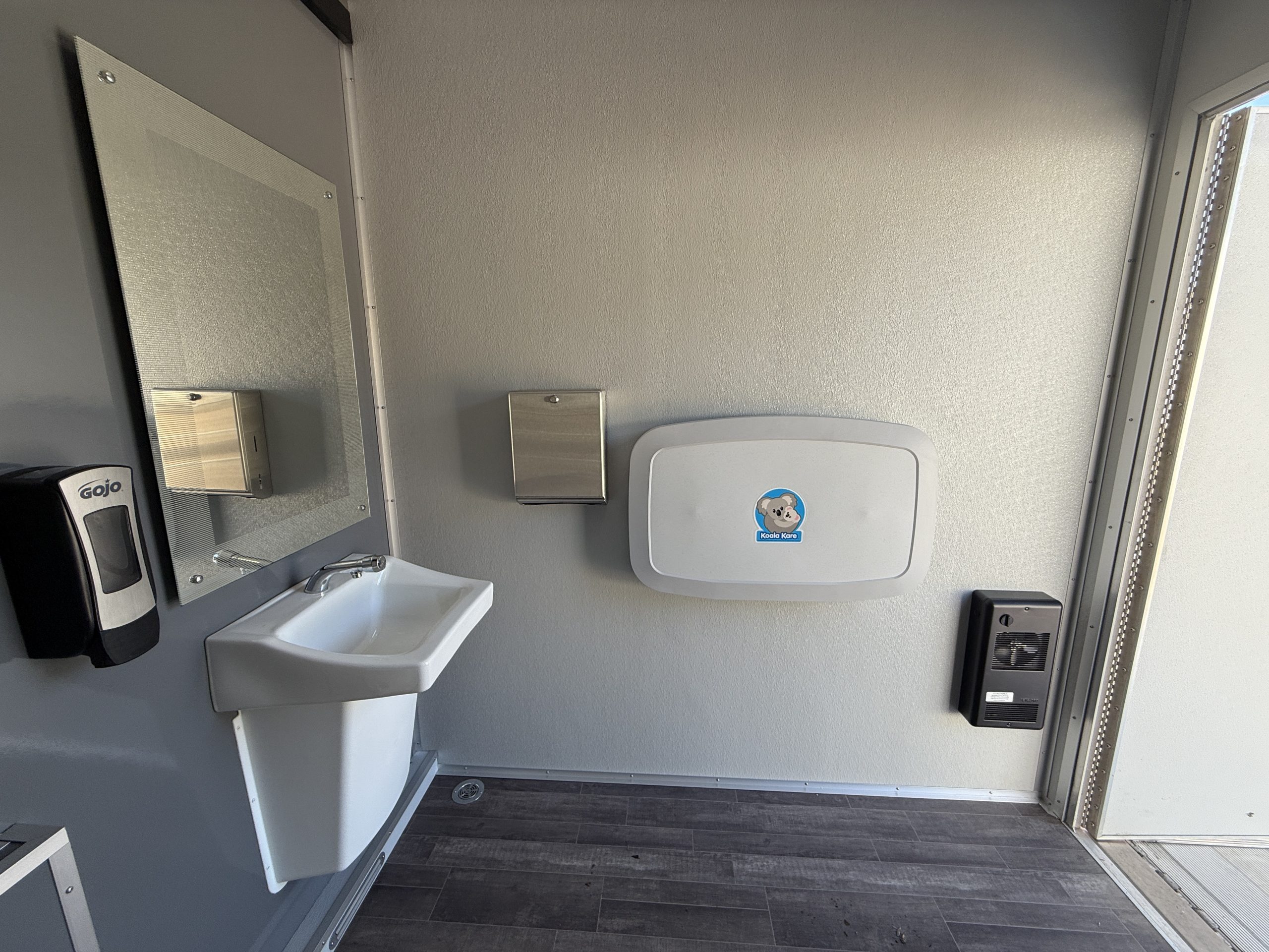 ADA compliant restroom trailer