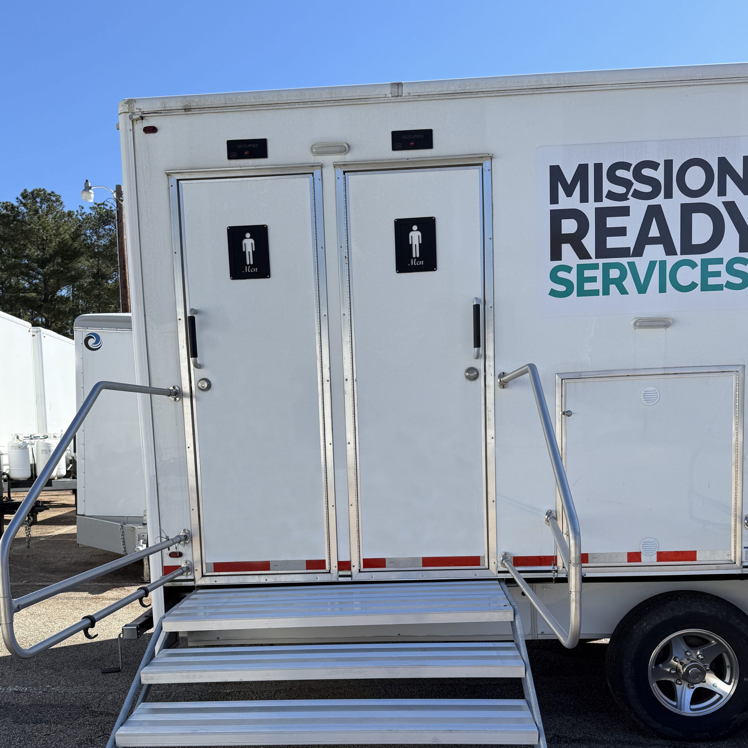 ADA compliant restroom trailer